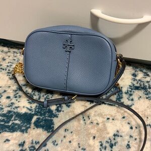 Tory Burch Slate Blue Crossbody Bag